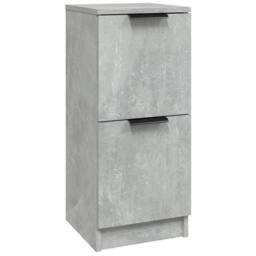 Berkfield Home Sideboard Concrete Grey 30x30x70 cm Engineered Wood - Size: 30 x 30 x 70 cm - thumbnail 1