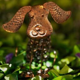 Marco Paul 20cm Bronze Steel Solar Silhouette Dog Ornament in Copper - thumbnail 8
