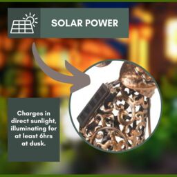 Marco Paul 20cm Bronze Steel Solar Silhouette Dog Ornament in Copper - thumbnail 5