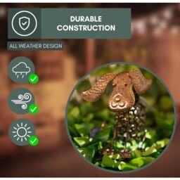 Marco Paul 20cm Bronze Steel Solar Silhouette Dog Ornament in Copper - thumbnail 7