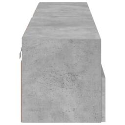 Berkfield Home TV Wall Cabinets 2 pcs Concrete Grey 80x30x30 cm Engineered Wood - Size: 80 x 30 x 30 cm - thumbnail 9
