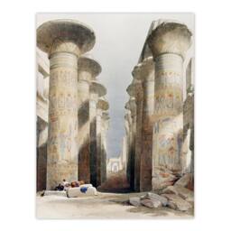 Artery8 David Roberts Framed Wall Art Print Great Hall at Karnak Temple - Size: A4 - thumbnail 3