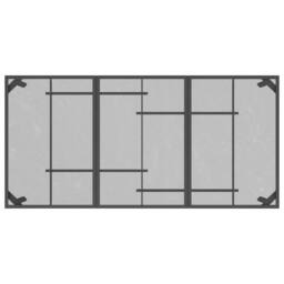 Berkfield Home 9 Piece Garden Dining Set Anthracite Metal Mesh in Black - thumbnail 7