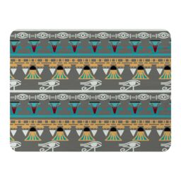 Benjamin Tate Design Tribal Art Egyptian Vintage Ethnic Silhouettes Blanket in Natural - Size: 120 cm x 150 cm - thumbnail 1