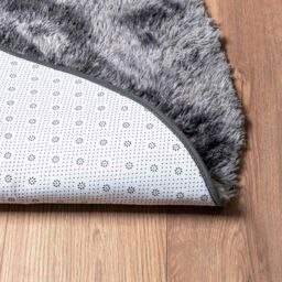 Berkfield Home Shaggy Rug High Pile NAVARRA Dark Grey 200x200 cm Polyester - Size: Medium - thumbnail 6