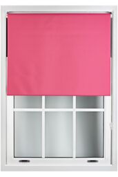 Furnished Fuchsia Pink Blackout Roller Blinds - Trimmable Window Shade for Home & Office - Size: 170 cm width x 210 cm drop - thumbnail 1