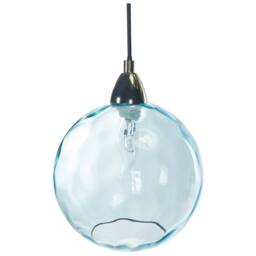 Wyld and Coco Pendant Lamp - Blue Metal Five Colour Glass Shades Modern Glam - thumbnail 8