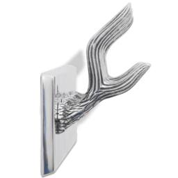 Berkfield Home Aluminium Wardrobe Hook Coat Rack Hat/Tie Hanger Silver - thumbnail 4