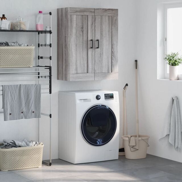 Berkfield Home Wall Mounted Cabinet Grey Sonoma 69.5x34x90 cm Engineered Wood - image 1