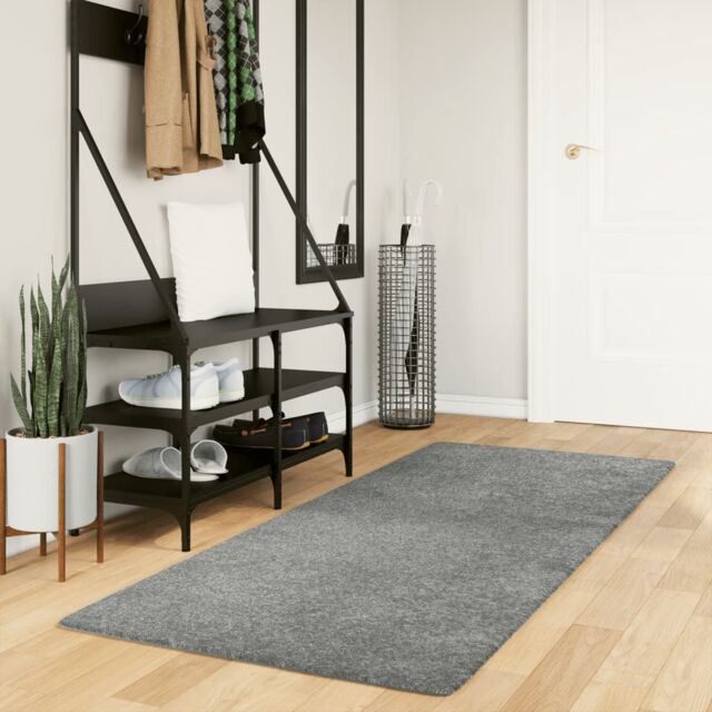 Berkfield Home Shaggy Rug PAMPLONA High Pile Modern Green 80x200 cm - Size: Medium - image 1