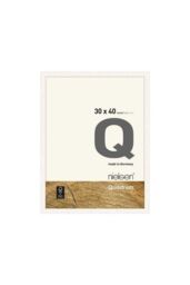 nielsen Quadrum 30 x 40cm Wooden Picture Frame With Protective Glass Front in White - Size: 30 x 40 cm