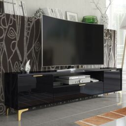 Creative Furniture Goldline Gloss TV Unit 200cm - Sleek Full-Gloss Design in White or Black