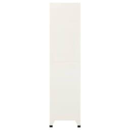 Berkfield Home Locker Cabinet Grey & Blue 90x45x180 cm Steel in Light Grey - Size: 90 x 45 x 180 cm - thumbnail 4