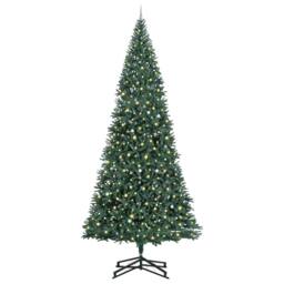 Berkfield Home Artificial Pre-lit Christmas Tree with Ball Set Green 500 cm - thumbnail 3