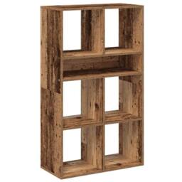 Berkfield Home Book Cabinet Old Wood 66x31x112 cm Engineered Wood - Size: 66 x 31 x 112 cm - thumbnail 1