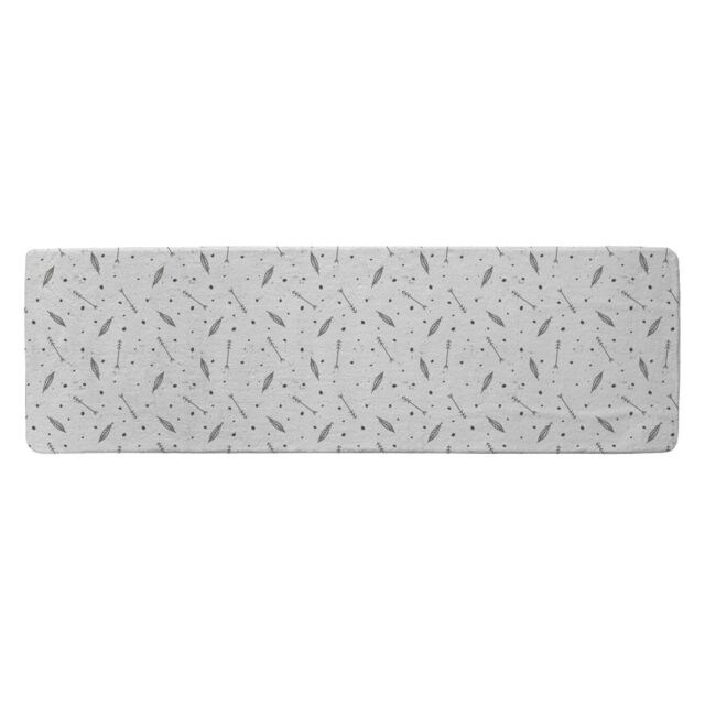 Benjamin Tate Design Feathers & Arrows In Boho Style Runner Rug in Natural - Size: 67 cm x 230 cm - image 1