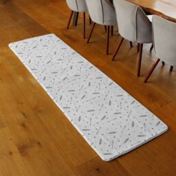 Benjamin Tate Design Feathers & Arrows In Boho Style Runner Rug in Natural - Size: 67 cm x 230 cm - thumbnail 2