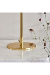 Netlighting Rubens 1 Light Table Lamp Satin Brushed Gold Plate E27 - thumbnail 4