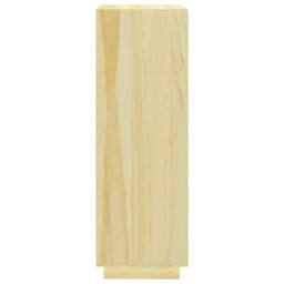 Berkfield Home Book Cabinet/Room Divider 40x35x103 cm Solid Pinewood in Light Brown - Size: 40 x 35 x 103 cm - thumbnail 6