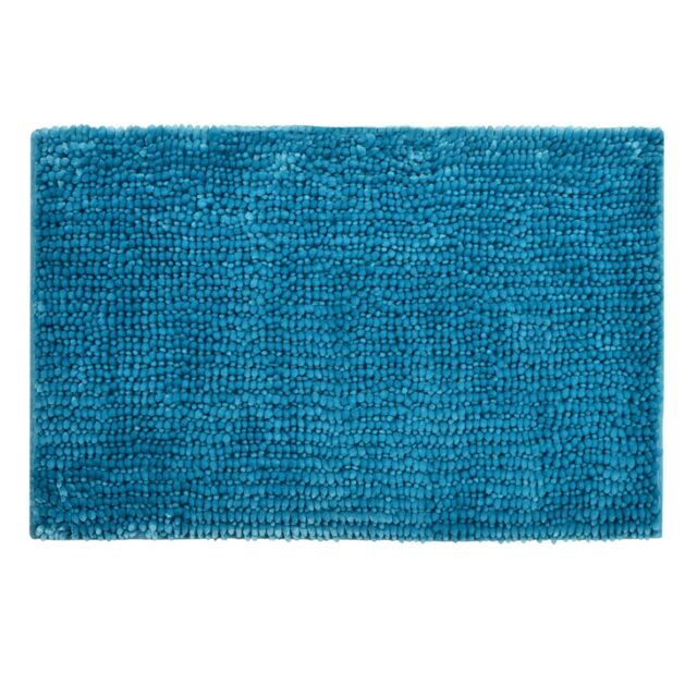 Allure Bath Fashions Velvet Chenille Bobble Bath Mat Non-Slip in Turquoise - image 1