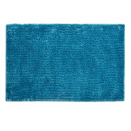 Allure Bath Fashions Velvet Chenille Bobble Bath Mat Non-Slip in Turquoise - thumbnail 1