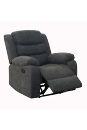 More4Homes Boston Manual Recliner Fabric 1+2+3 Seater Sofa Set in Grey - thumbnail 5