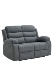 More4Homes Boston Manual Recliner Fabric 1+2+3 Seater Sofa Set in Grey - thumbnail 6