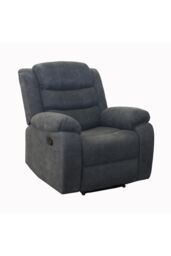 More4Homes Boston Manual Recliner Fabric 1+2+3 Seater Sofa Set in Grey - thumbnail 4
