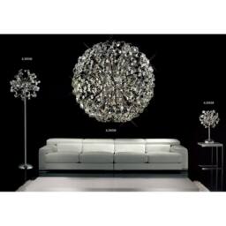 Netlighting Esme Pendant 12 Light G4 Polished ChromeCrystal NOT LEDCFL Compatible in Grey - thumbnail 5