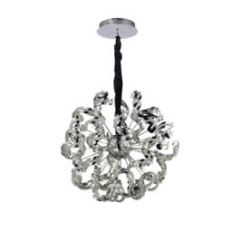 Netlighting Esme Pendant 12 Light G4 Polished ChromeCrystal NOT LEDCFL Compatible in Grey - thumbnail 1