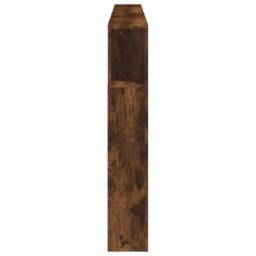 Berkfield Home LED Headboard Smoked Oak 220x18.5x103.5 cm Engineered Wood in Brown - thumbnail 7