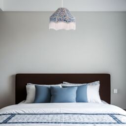 Happy Homewares Classic Handmade Victorian Empire Lamp Shade in Soft Cotton with Tassels - Size: 12 inches - thumbnail 6