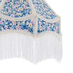 Happy Homewares Classic Handmade Victorian Empire Lamp Shade in Soft Cotton with Tassels - Size: 12 inches - thumbnail 4