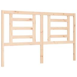 Berkfield Home Beautiful Bed Frame with Headboard 160x200 cm Solid Wood in Light Tan - thumbnail 8