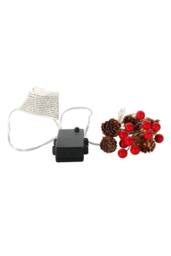 KDMD Outdoor Light Red Berry Garland x15 LED 180cm 2 Pack - thumbnail 1