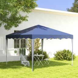 OUTSUNNY 3x3(m) Pop Up Gazebo Canopy Portable Tent Event Shelter with Carry Bag in Blue - thumbnail 1