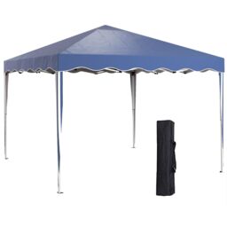 OUTSUNNY 3x3(m) Pop Up Gazebo Canopy Portable Tent Event Shelter with Carry Bag in Blue - thumbnail 2
