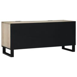 Berkfield Home Media Storage Cabinets & Racks with Drawer with Shelf with Storage with Door White & Black - thumbnail 5