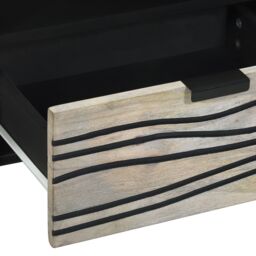 Berkfield Home Media Storage Cabinets & Racks with Drawer with Shelf with Storage with Door White & Black - thumbnail 7