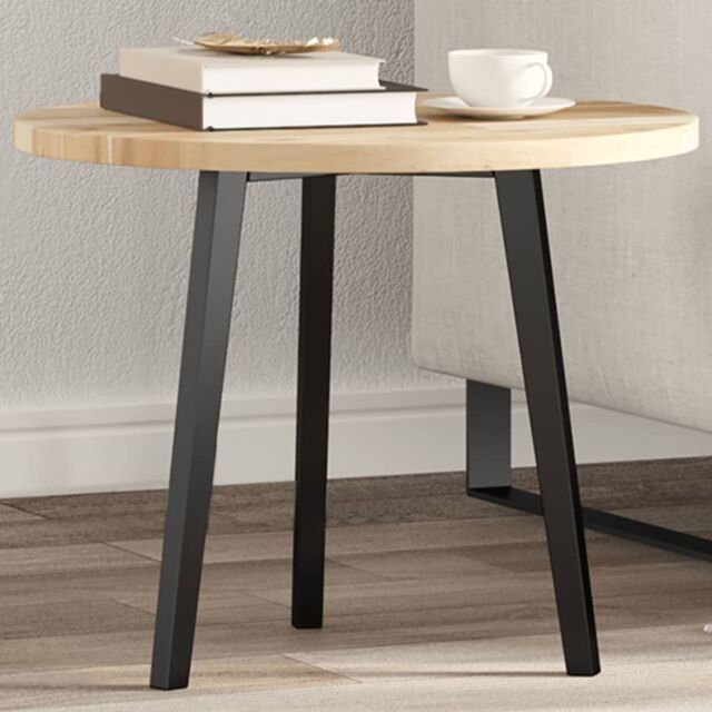 Berkfield Home Table Top Round √ò50x2 cm Solid Wood Acacia in Brown - Size: 50x2 cm - image 1