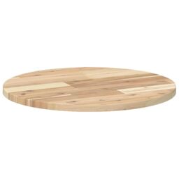 Berkfield Home Table Top Round √ò50x2 cm Solid Wood Acacia in Brown - Size: 50x2 cm - thumbnail 5