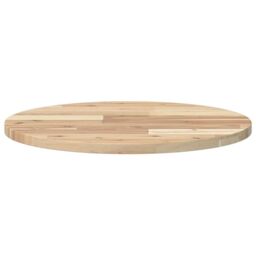 Berkfield Home Table Top Round √ò50x2 cm Solid Wood Acacia in Brown - Size: 50x2 cm - thumbnail 4