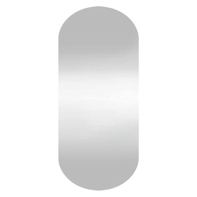 Berkfield Home Wall Mirror 35x80 cm Glass Oval in Silver - image 1