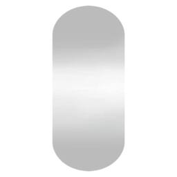 Berkfield Home Wall Mirror 35x80 cm Glass Oval in Silver