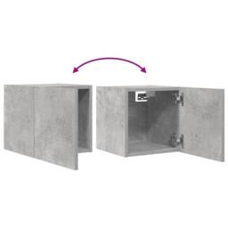 Berkfield Home Wall Mounted TV Cabinet Concrete Grey 30.5x30x30 cm - thumbnail 7