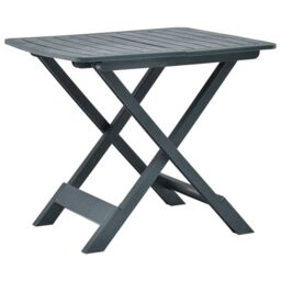 Berkfield Home Folding Garden Table Green 79x72x70 cm Plastic - Size: 79 x 72 x 70 cm - thumbnail 1