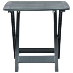 Berkfield Home Folding Garden Table Green 79x72x70 cm Plastic - Size: 79 x 72 x 70 cm - thumbnail 4