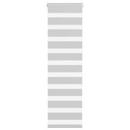 Berkfield Home Elegant Zebra Blind Light Grey 40x150 cm Fabric Width 35.9 cm Pol - thumbnail 3