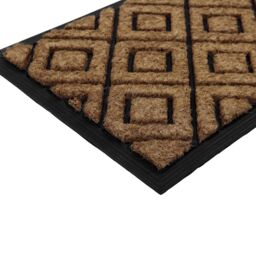 JVL Comfort Tuffscrape Door Mat, 40x70cm, Diamond in Brown - Size: 40 cm x 70 cm - thumbnail 2
