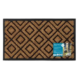 JVL Comfort Tuffscrape Door Mat, 40x70cm, Diamond in Brown - Size: 40 cm x 70 cm - thumbnail 1
